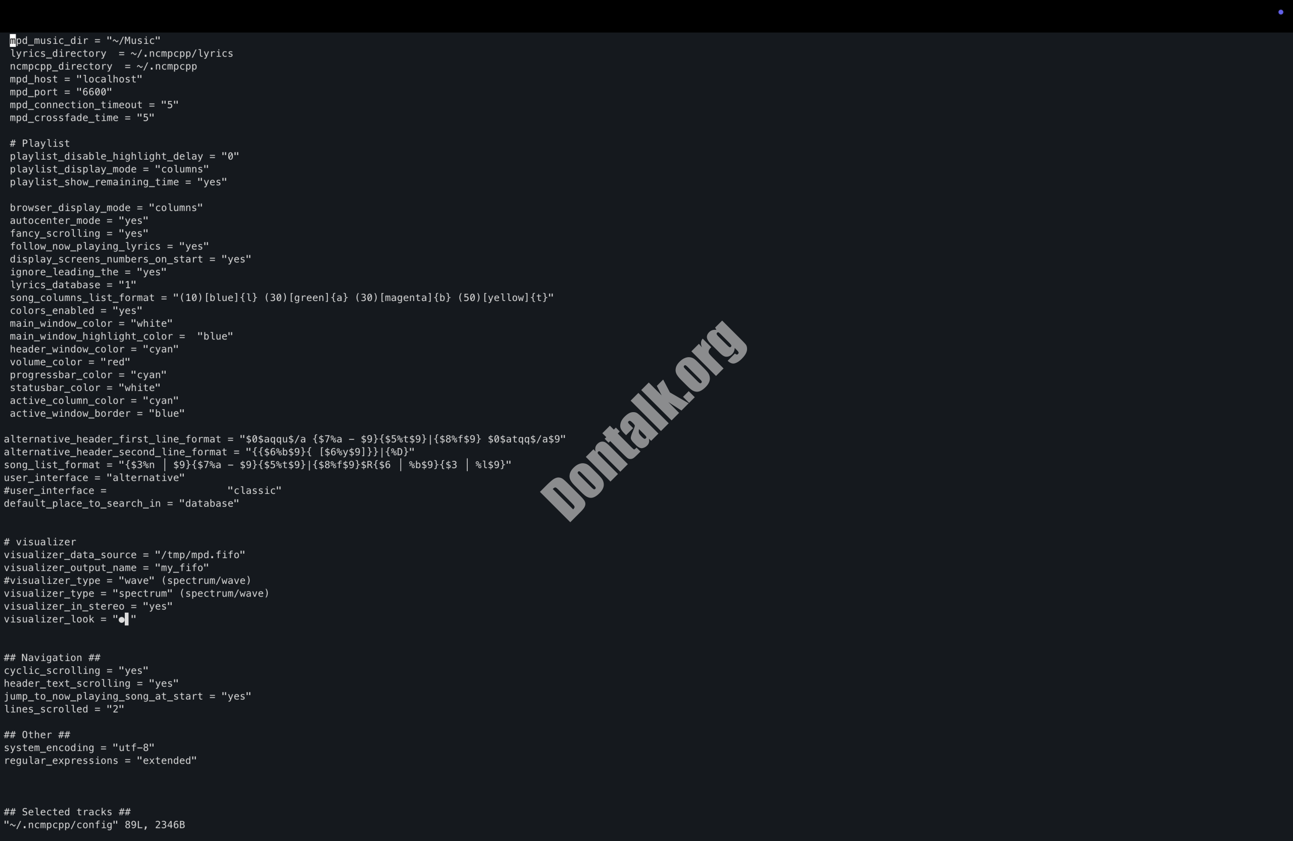 ~/.ncmpcpp/config