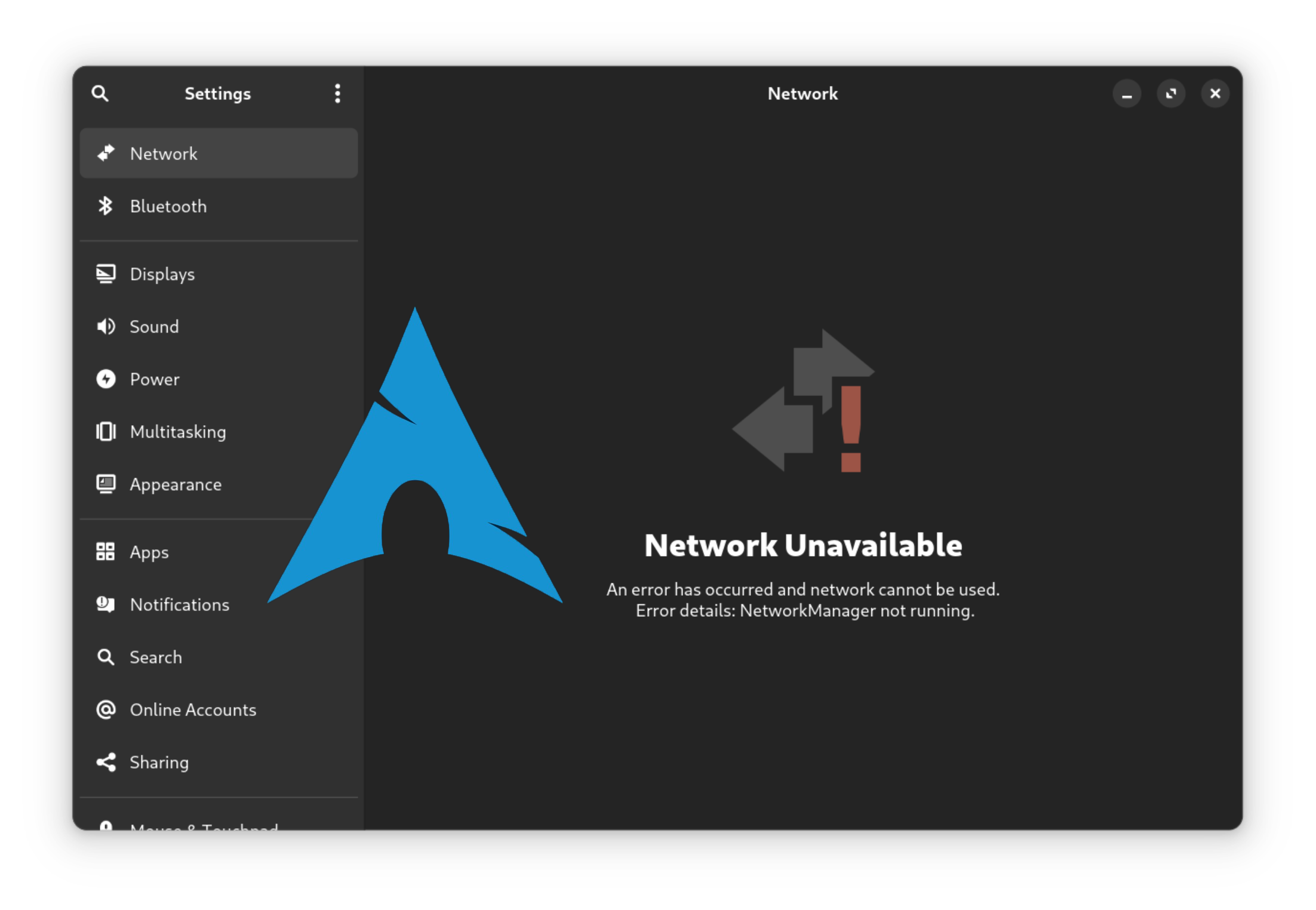 ArchLinux安装完毕后，没办法使用网络。(安装时正常使用网络)