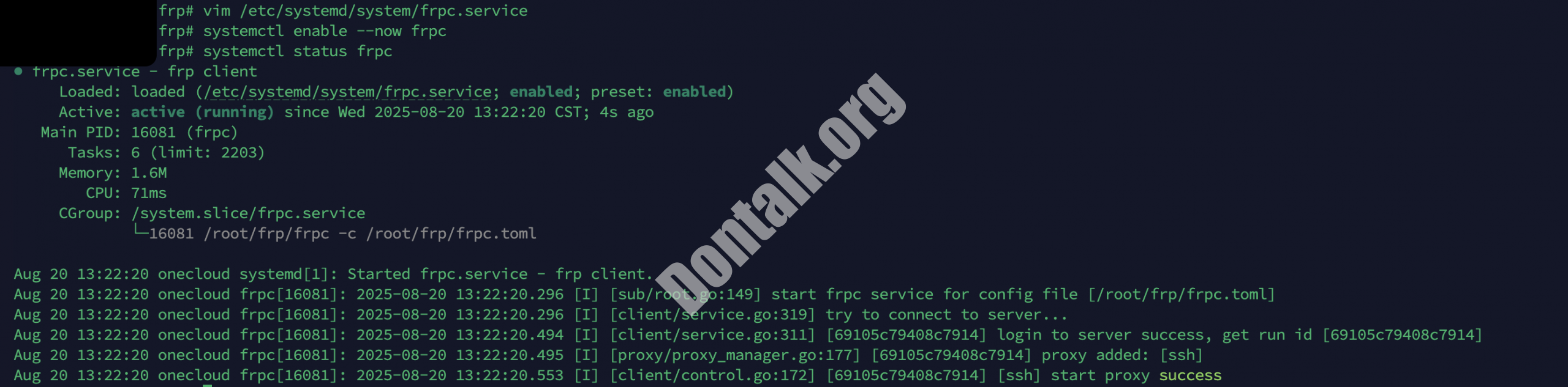frpc-status